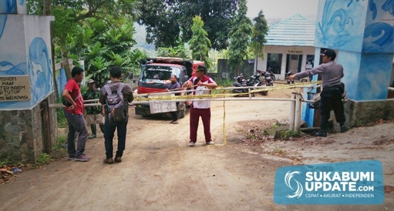 Pertanyakan Izin, Puluhan Warga Ontrog Waterboom Pulau Kelapa di Nagrak Kabupaten Sukabumi